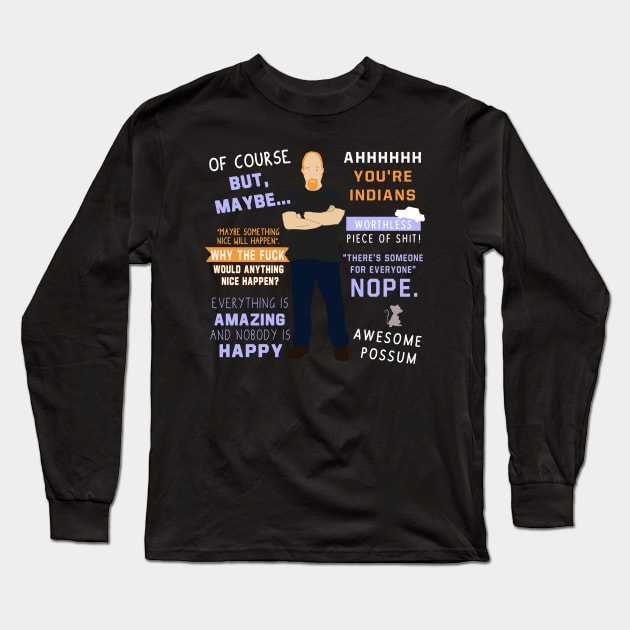Louis CK Quotes Long Sleeve T-Shirt by Danielle